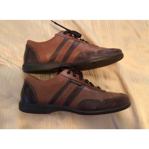VITO MMS70 MEN\'S SHOES SIZE 10 (EUR 9.5) BROWN LEATHER LACE UP MEPHISTO main image 4
